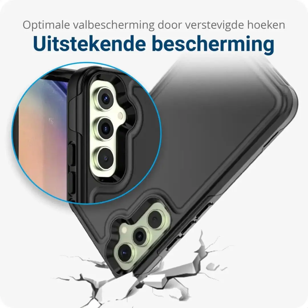 Selected Hoesje Samsung Galaxy A54 MagSafe Dual-Layer Zwart