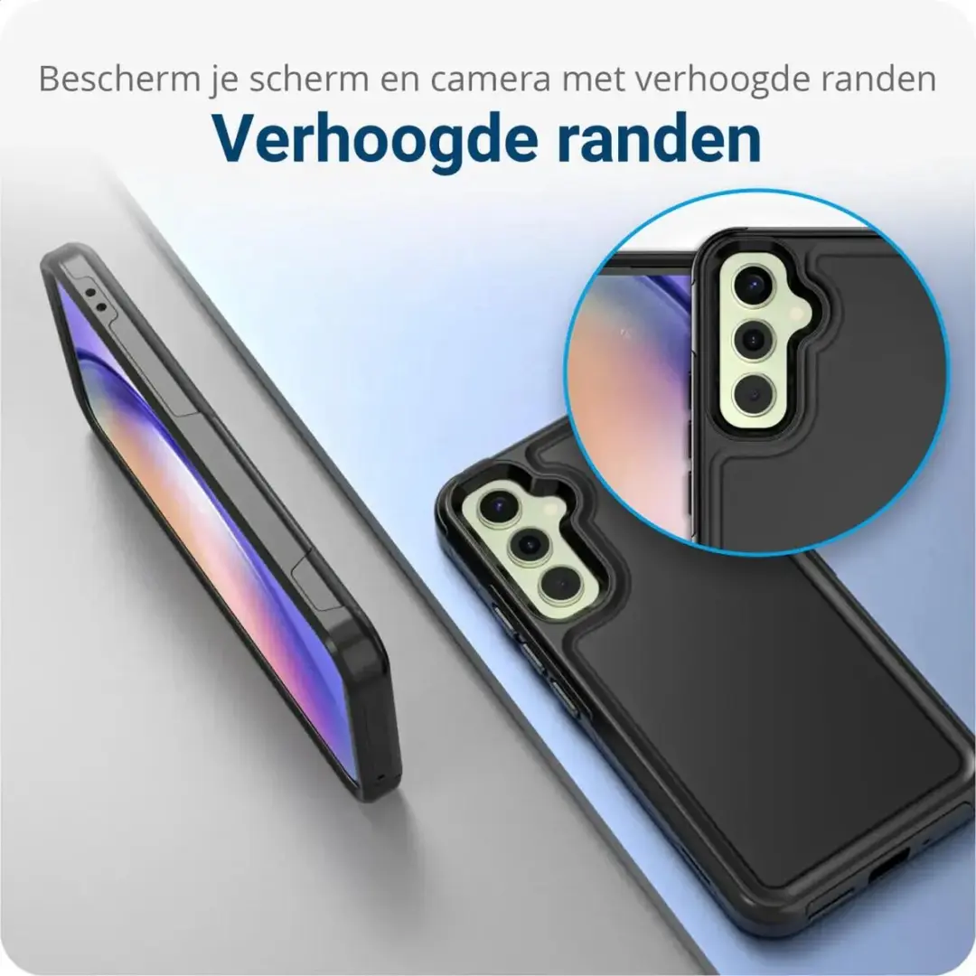 Selected Hoesje Samsung Galaxy A54 MagSafe Dual-Layer Zwart