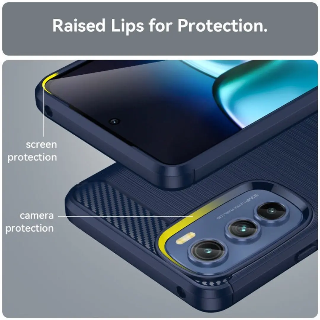 Selected TPU Hoesje Motorola Edge 30 - Blauw