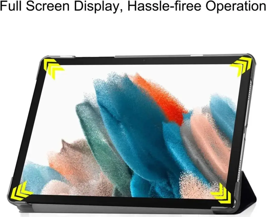Selected Tablethoes Samsung Galaxy Tab A9 Plus - Tri-fold Kunstleder - 11 Inch - Zwart - afbeelding 6 van 6