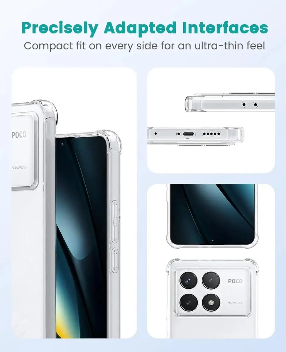 Selected Transparant Hoesje Xiaomi Poco F8 Pro - Schokbestendig