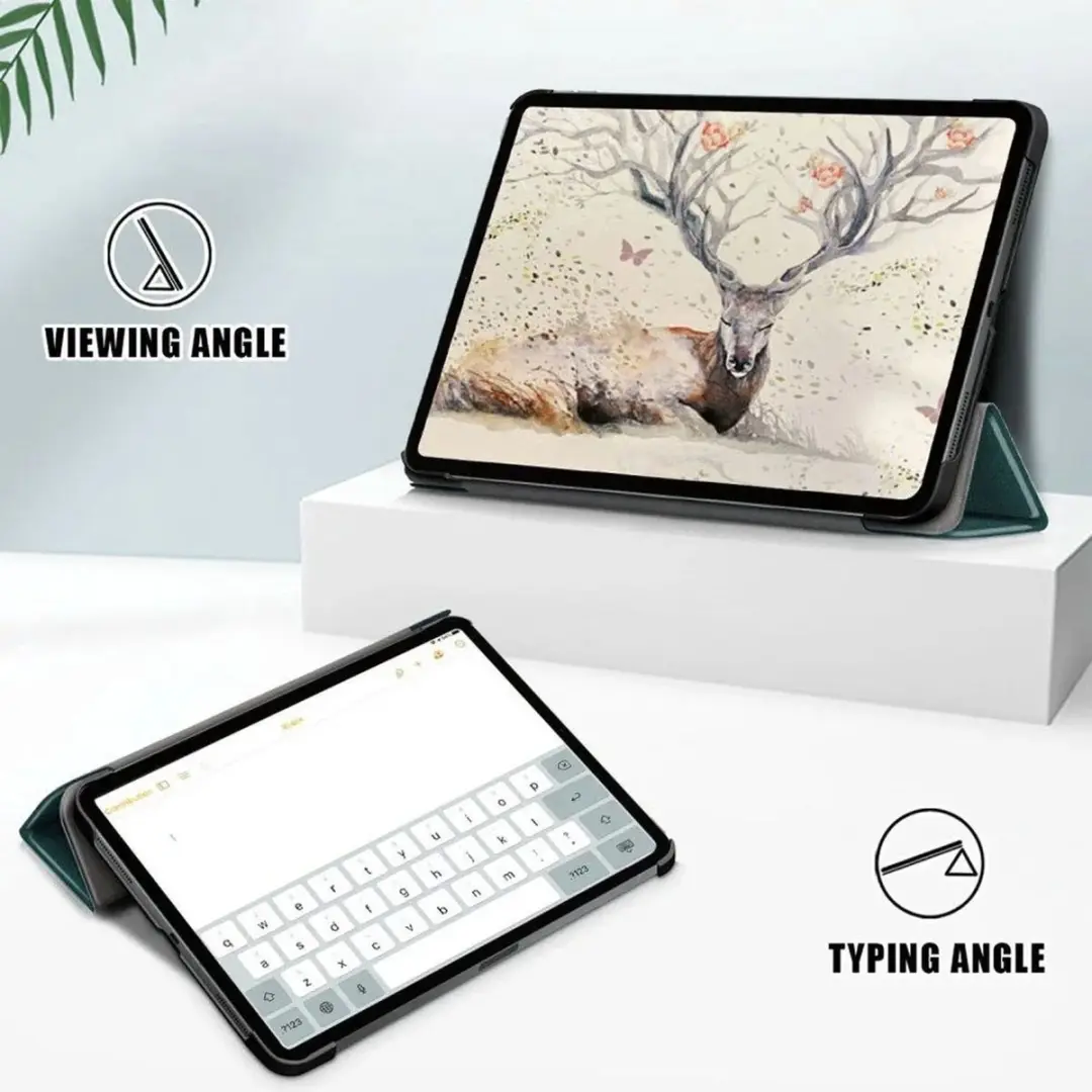 Selected by GSMpunt Apple iPad Air 10.9 Hoes - Tri-fold Kunstleder Groen