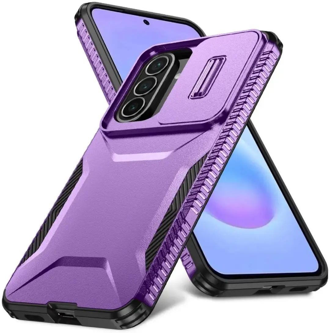 Selected Hoesje Samsung Galaxy A57 Camera Slider - Paars