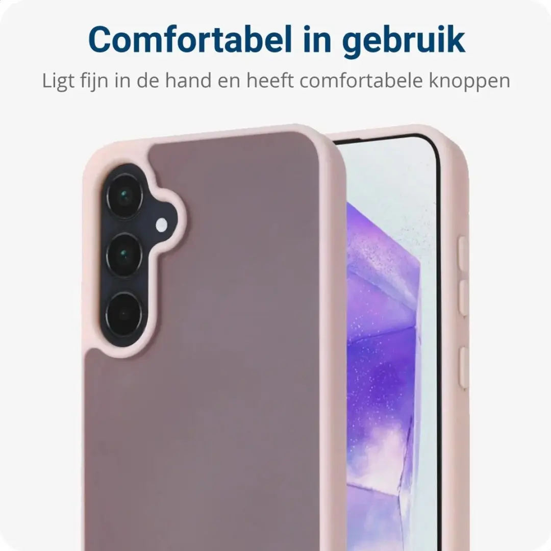 Selected Hoesje Samsung Galaxy A55 Roze Matte