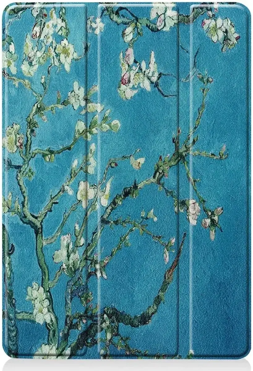 Selected by GSMpunt Apple iPad 10.2 Hoes - Blossom Print - Kunstleder - Tri-fold