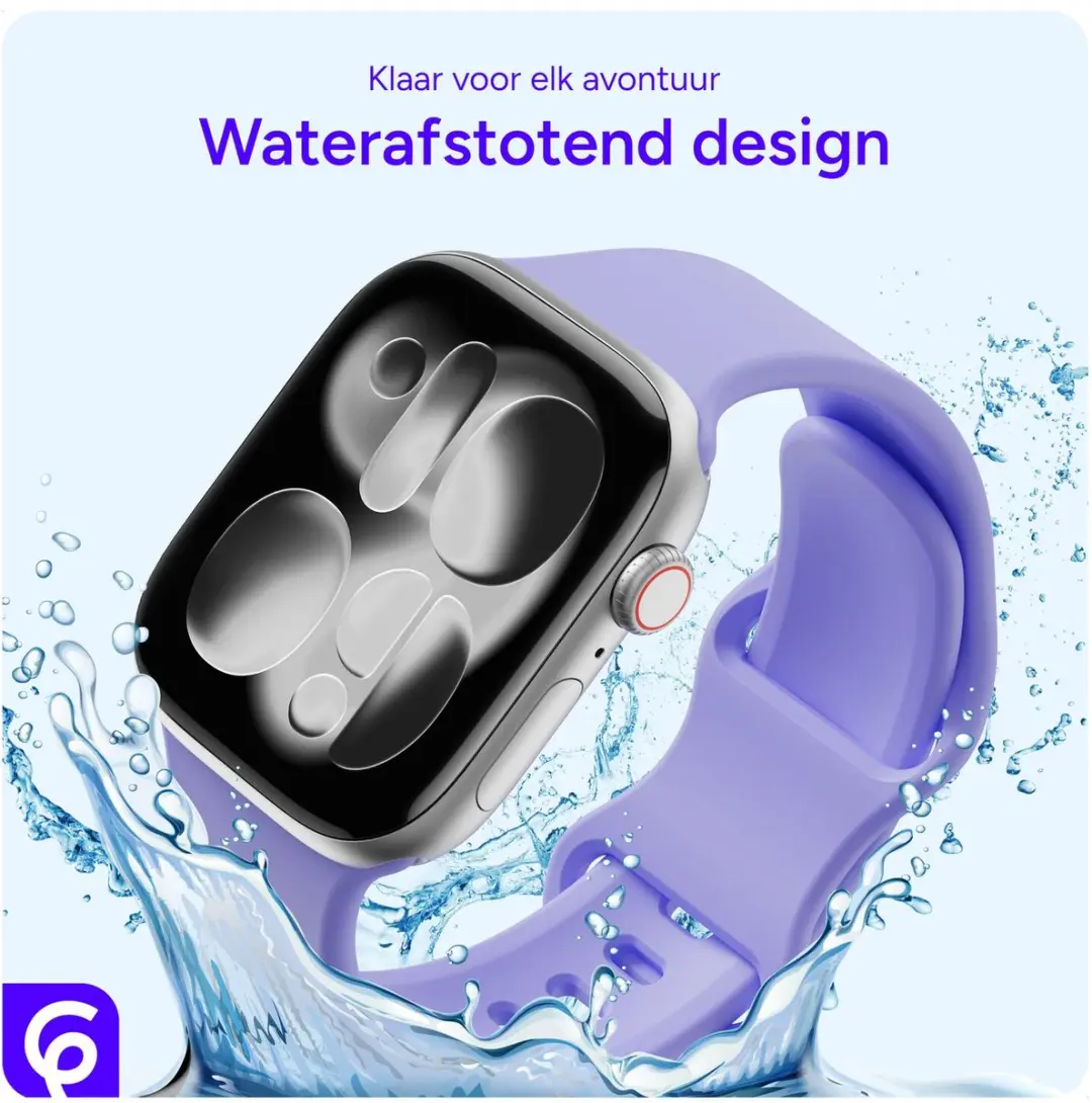 Selected SBG Siliconen Bandje Apple Watch 7 41mm - Paars