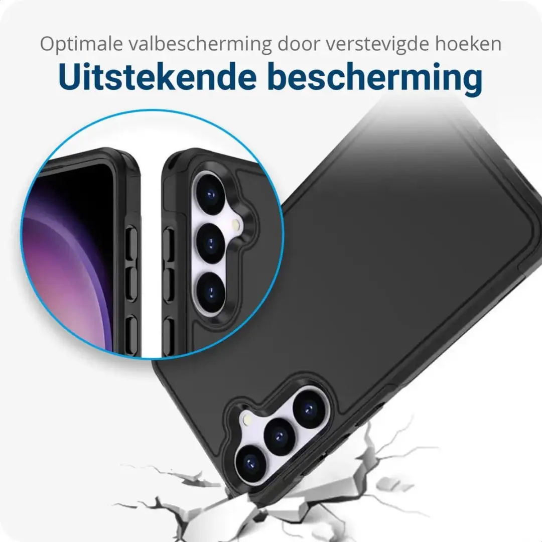 Selected Hoesje Samsung Galaxy S24 MagSafe Dual-Layer Zwart