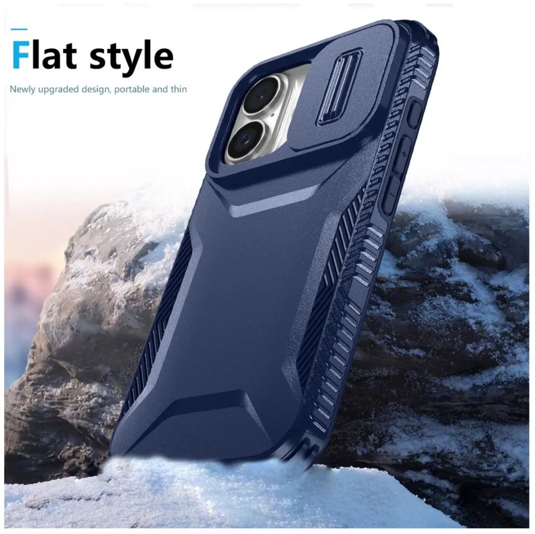 Selected iPhone 16 Hoesje Blauw - Camera Slider - afbeelding 6 van 6