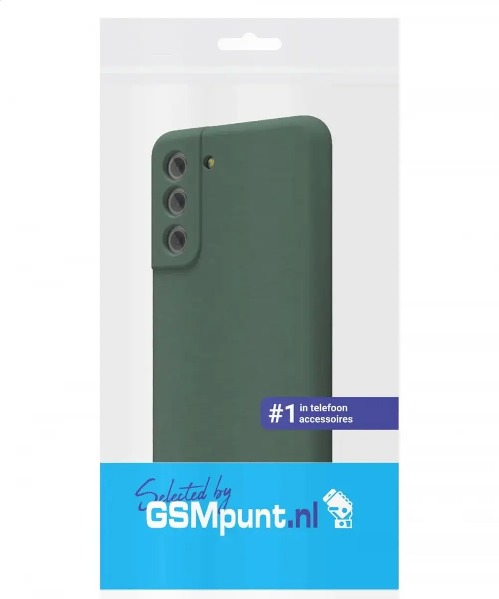 Selected Hoesje Samsung Galaxy S21 - Dun TPU Groen