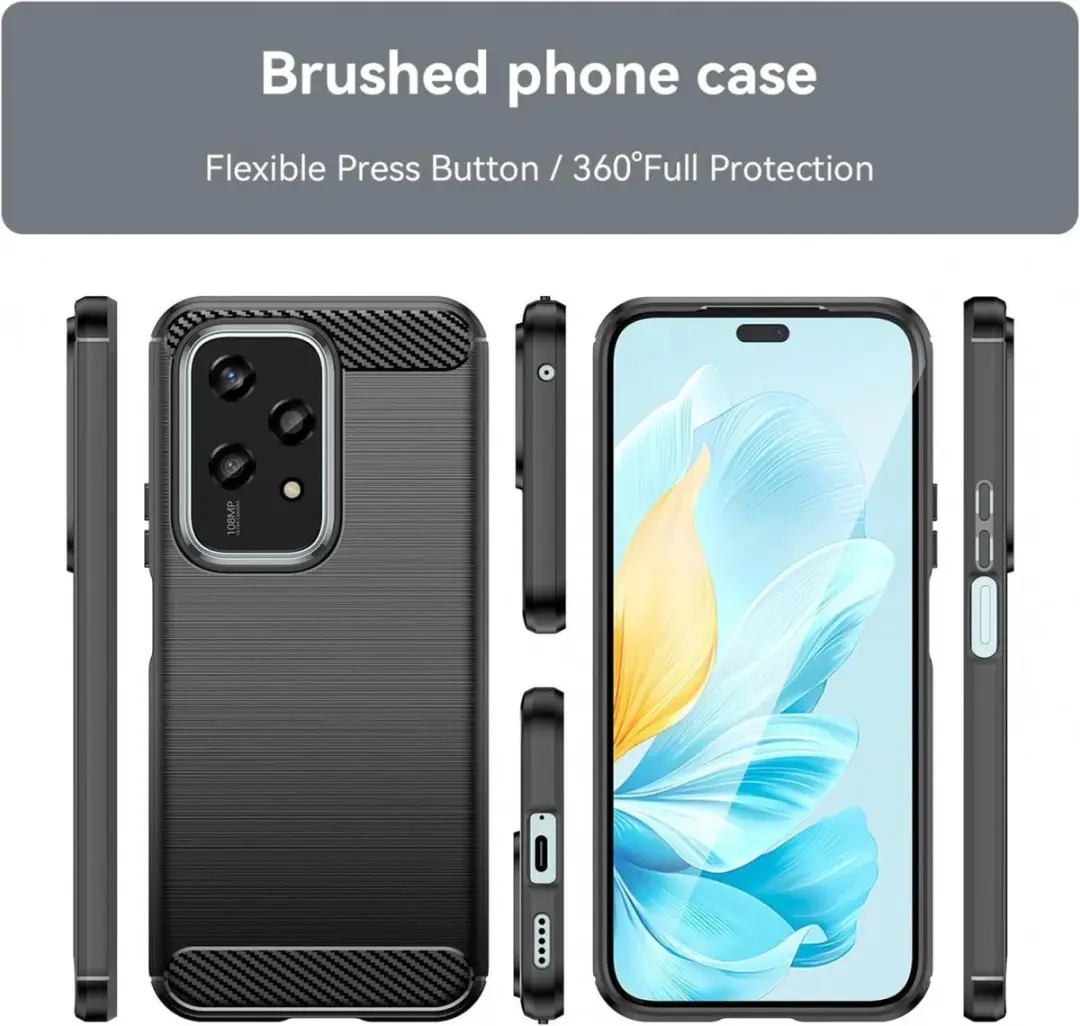 Selected by GSMpunt.nl TPU Hoesje Honor 200 Lite - Zwart