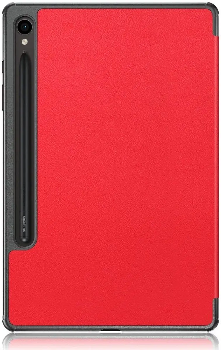 Samsung Galaxy Tab S9 Book Case Hoes - Rood