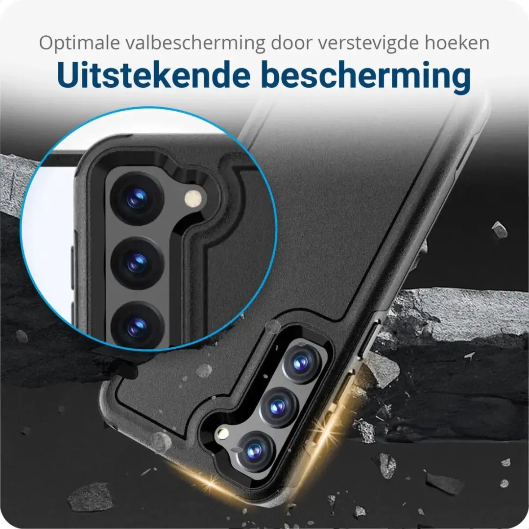 Selected Hoesje Samsung Galaxy S23 MagSafe Dual-Layer Zwart