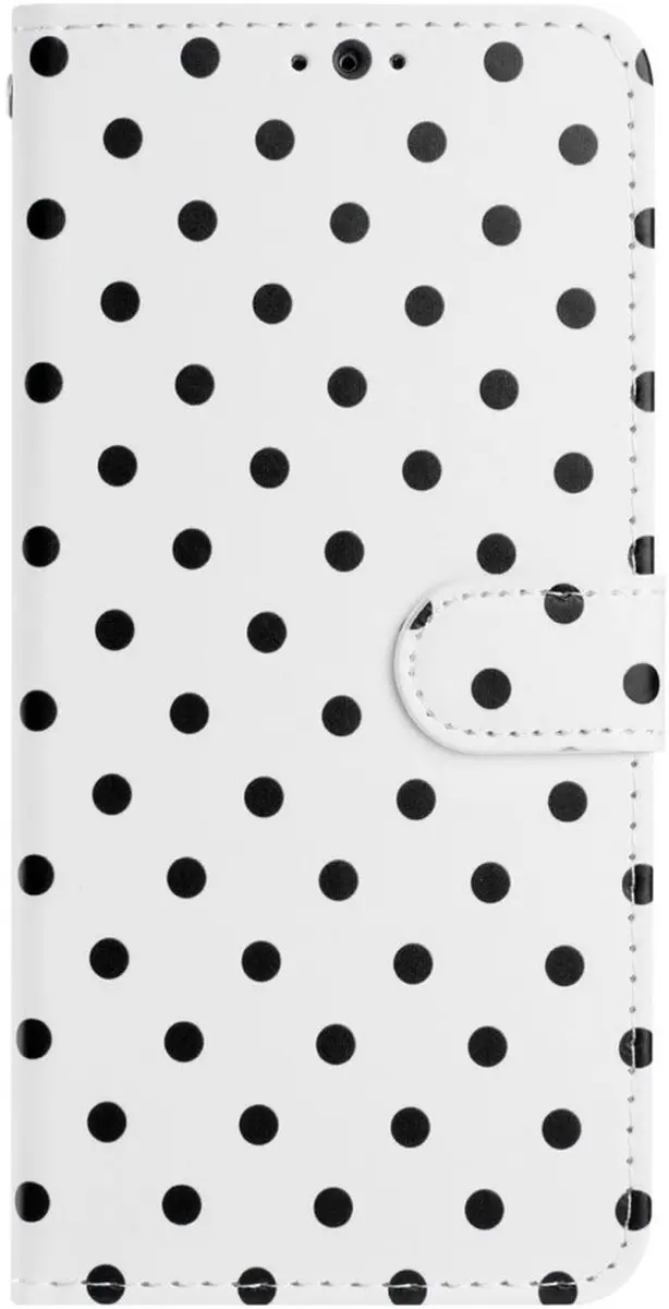 Selected Hoesje Xiaomi Redmi Note 15 5G Polka Dot - 3 Pasjes - Wit - afbeelding 6 van 6