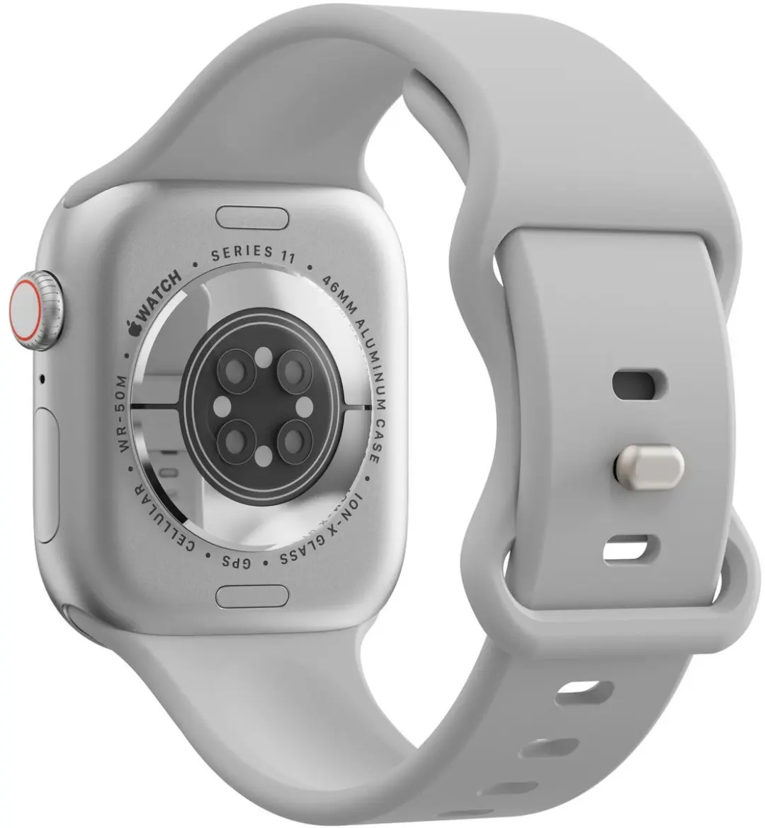 Selected SBG Siliconen Horlogeband Apple Watch 40mm - Cloud Grey