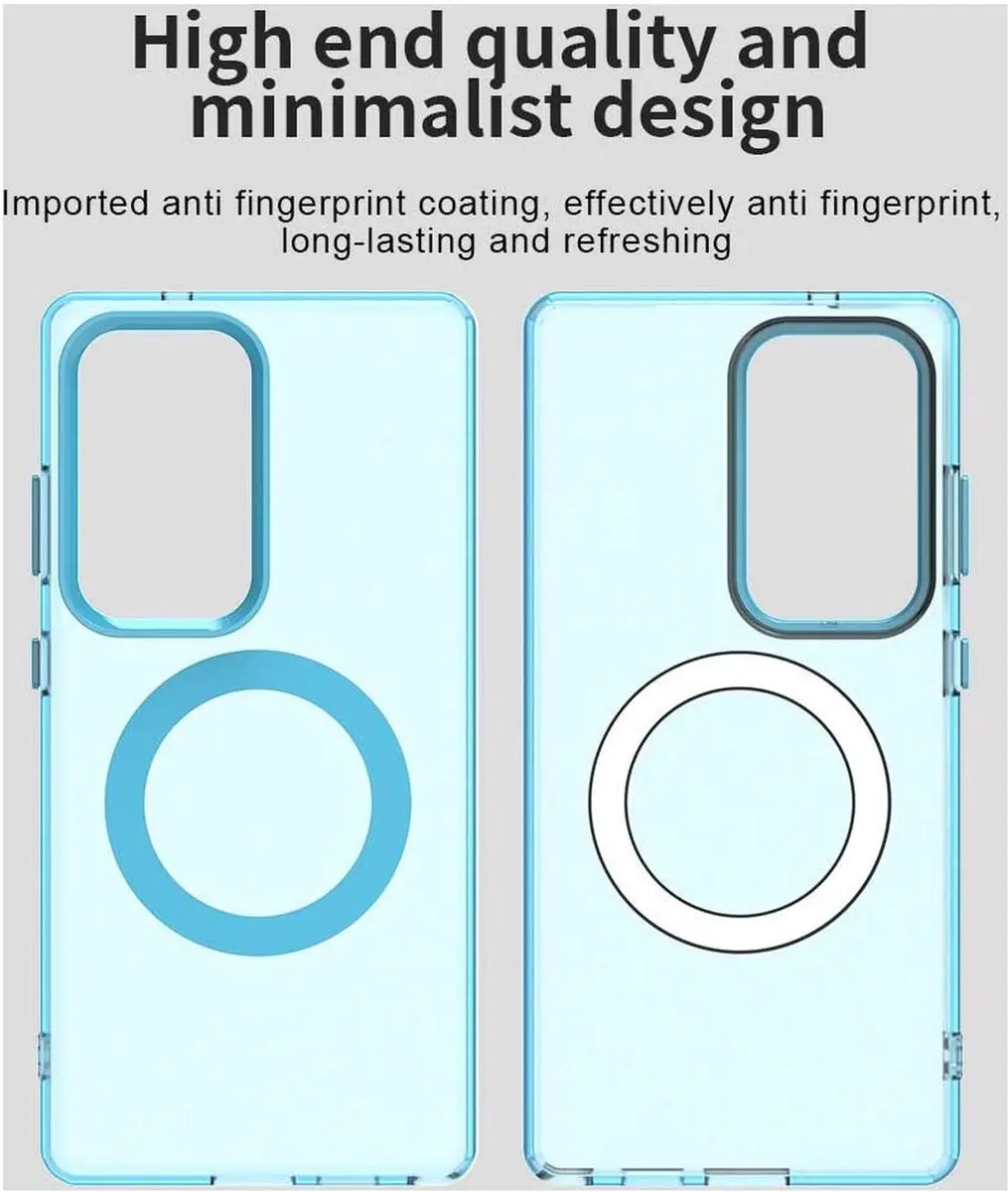 Selected MagSafe Backcover Hoesje Samsung Galaxy S25 Ultra - Blauw