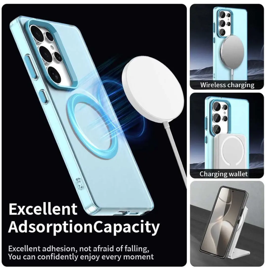 Selected MagSafe Backcover Hoesje Samsung Galaxy S25 Ultra - Blauw - afbeelding 6 van 6