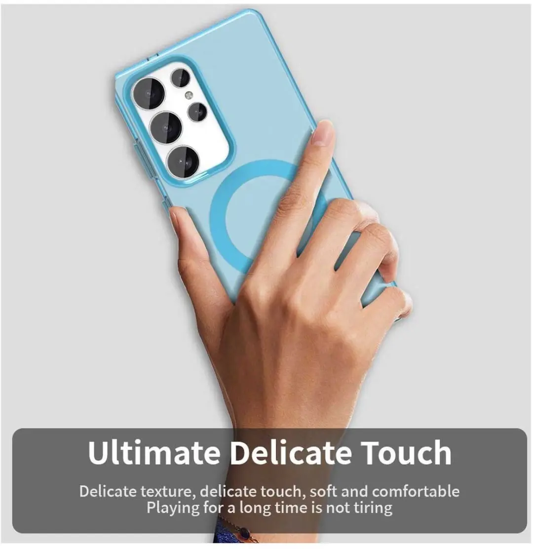Selected MagSafe Backcover Hoesje Samsung Galaxy S25 Ultra - Blauw