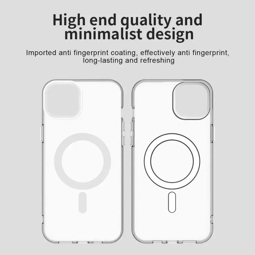 Selected MagSafe Backcover iPhone 15 Plus - Wit & Transparant
