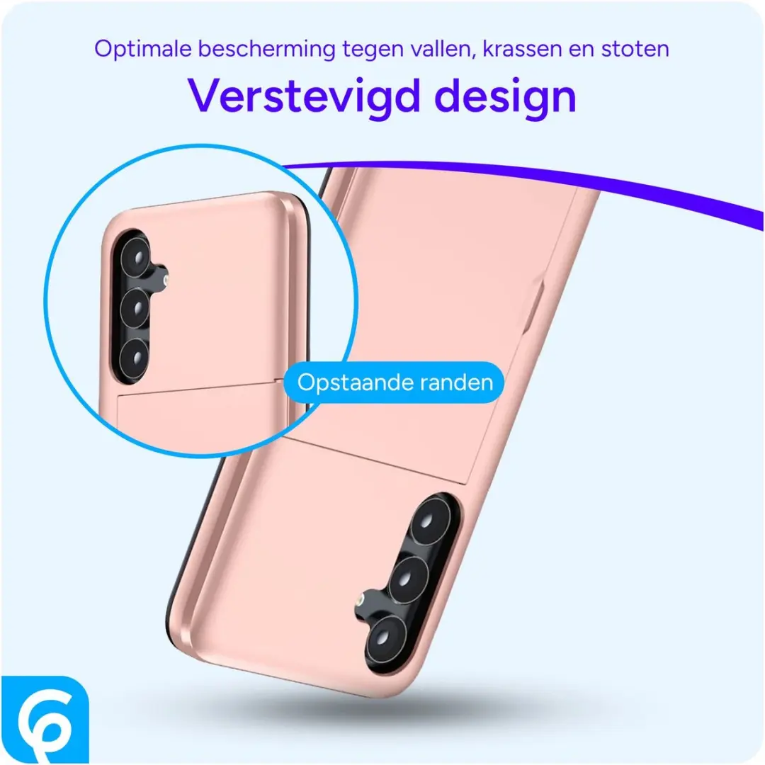 Selected Hoesje Samsung Galaxy A55 Kaarthouder Roze