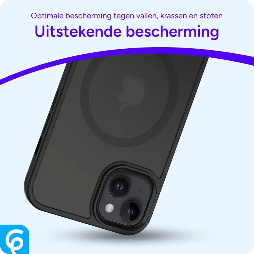 Selected by GSMpunt Apple iPhone 14 Hoesje - Matte Zwart - MagSafe - afbeelding 6 van 6