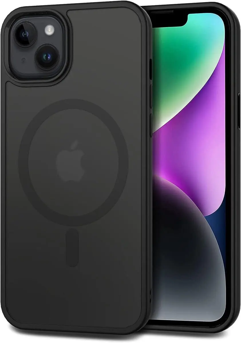 Selected by GSMpunt Apple iPhone 14 Hoesje - Matte Zwart - MagSafe