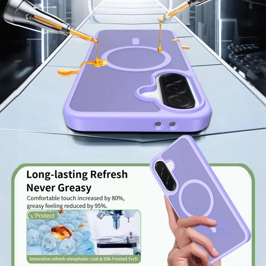 Selected Hoesje Samsung Galaxy A37 MagSafe Paars