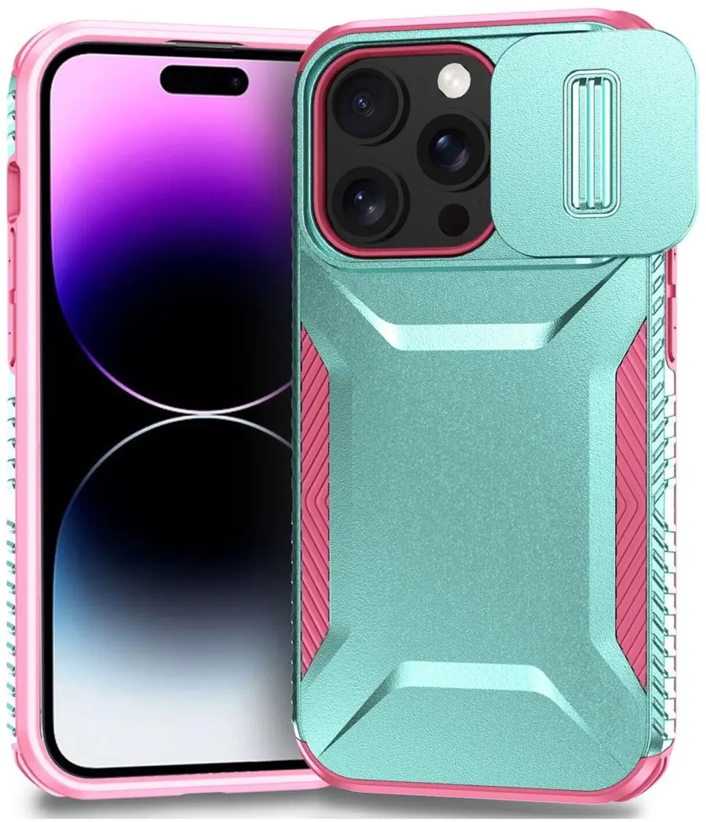 Selected iPhone 14 Pro Max Hoesje Blauw Roze