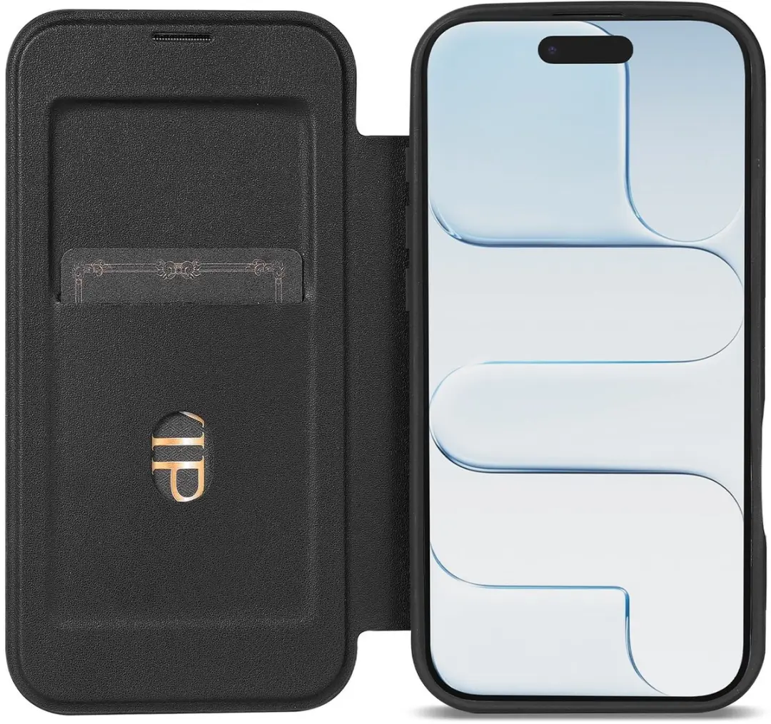Selected Portemonnee Hoesje iPhone Air - MagSafe - 1 Pasje - Zwart/Transparant