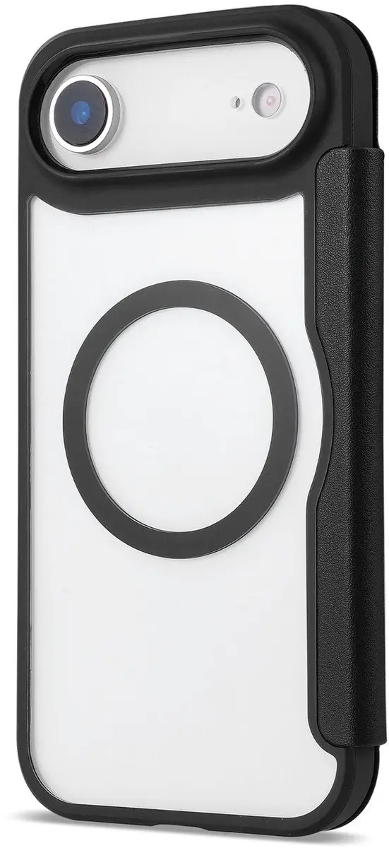 Selected Portemonnee Hoesje iPhone Air - MagSafe - 1 Pasje - Zwart/Transparant - afbeelding 6 van 6