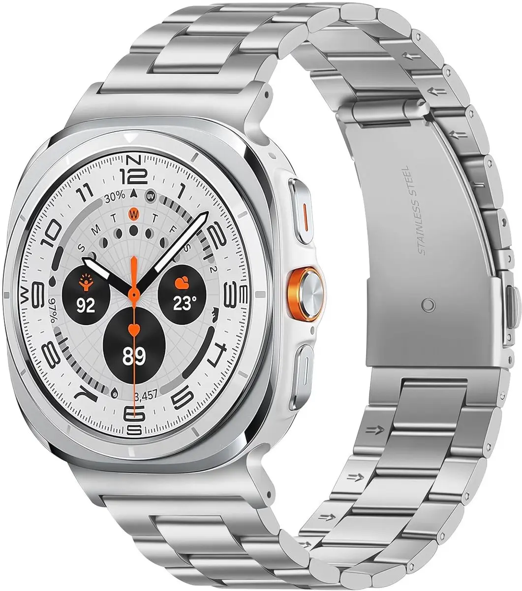 Selected SBG RVS Schakelbandje Samsung Galaxy Watch Ultra