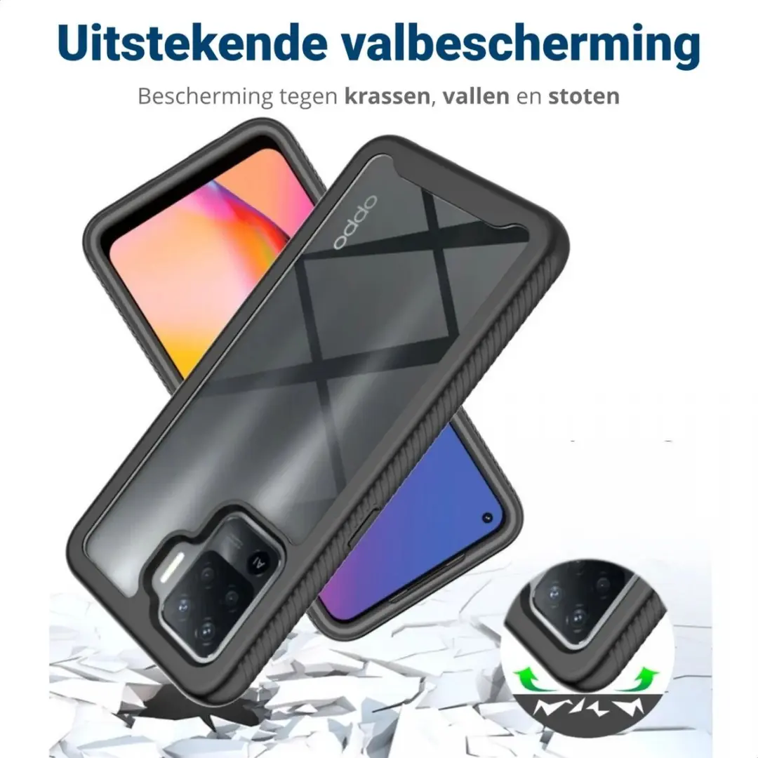 Oppo Reno5 Lite Hoesje - Full Protect - Zwart