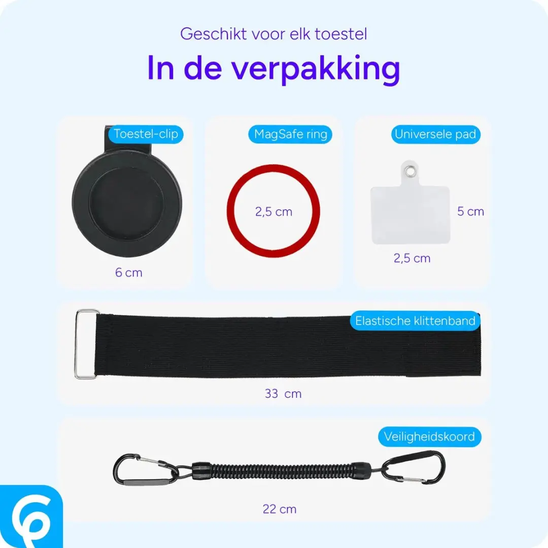 Selected SBG Magnetische Clip Set - Smartphonehouder - Zwart