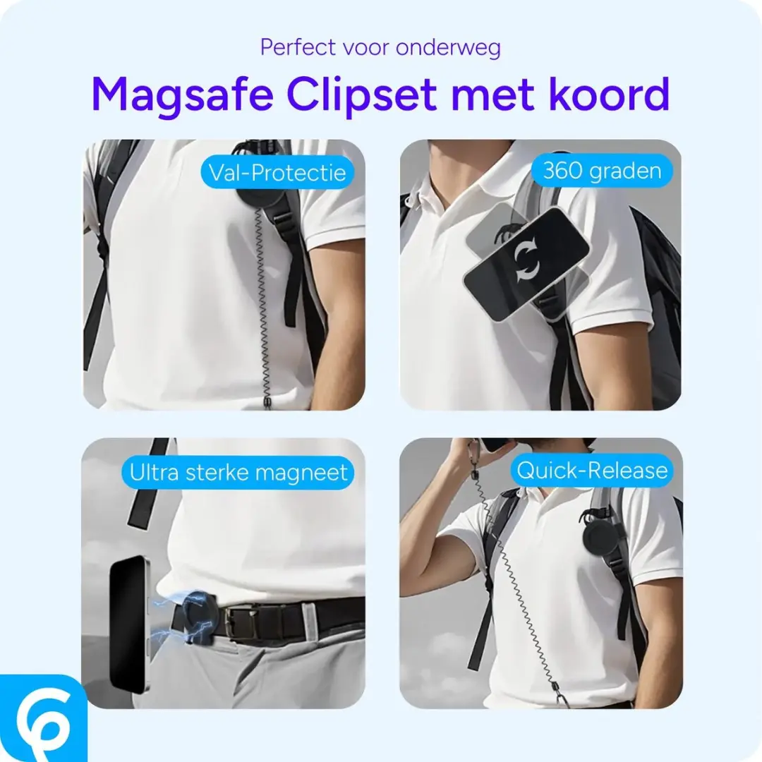 Selected SBG Magnetische Clip Set - Smartphonehouder - Zwart