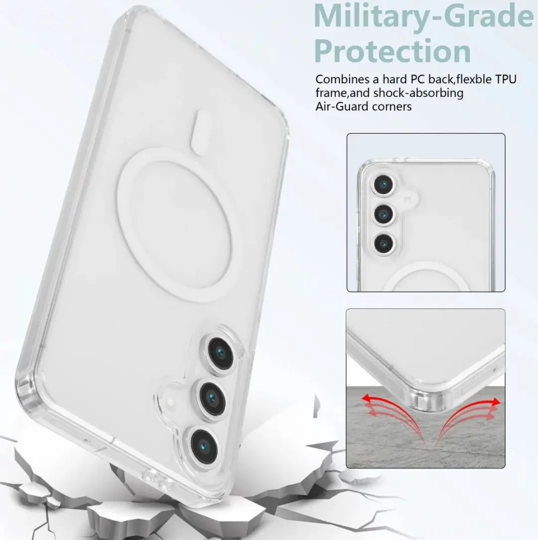 Selected Hoesje Samsung Galaxy S24 FE MagSafe Transparant
