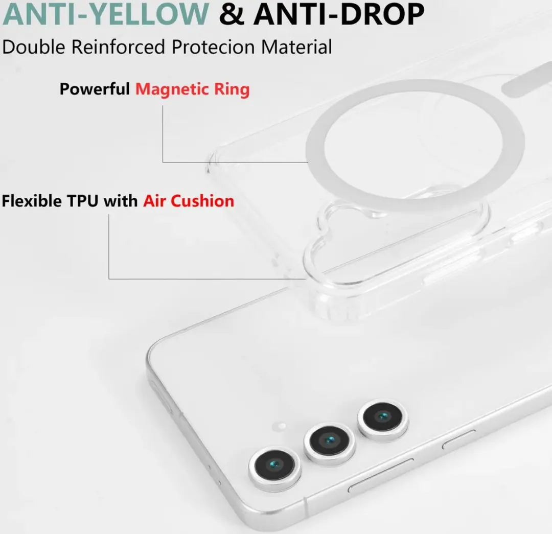 Selected Hoesje Samsung Galaxy S24 FE MagSafe Transparant