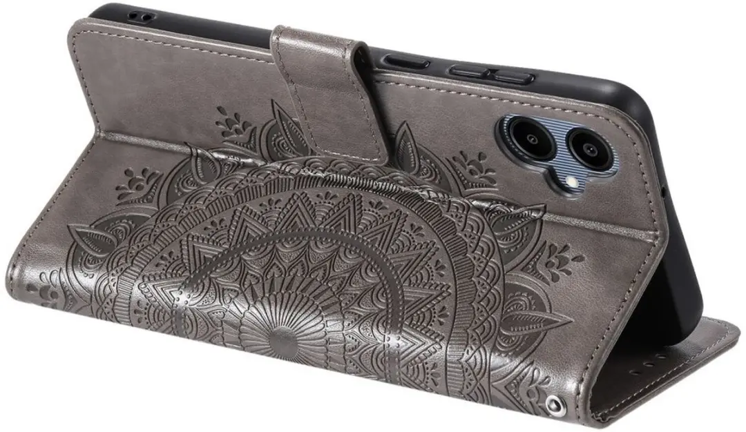 Selected Hoesje Samsung Galaxy A07 Mandala - Pasjeshouder 3 Stuks - Zwart