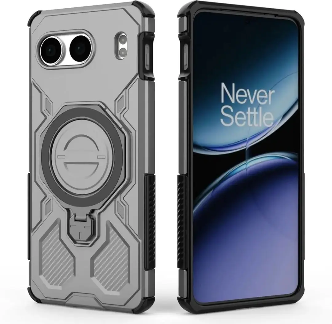 Selected Hoesje OnePlus Nord 4 MagSafe Grijs - 360° Draaibare Stand