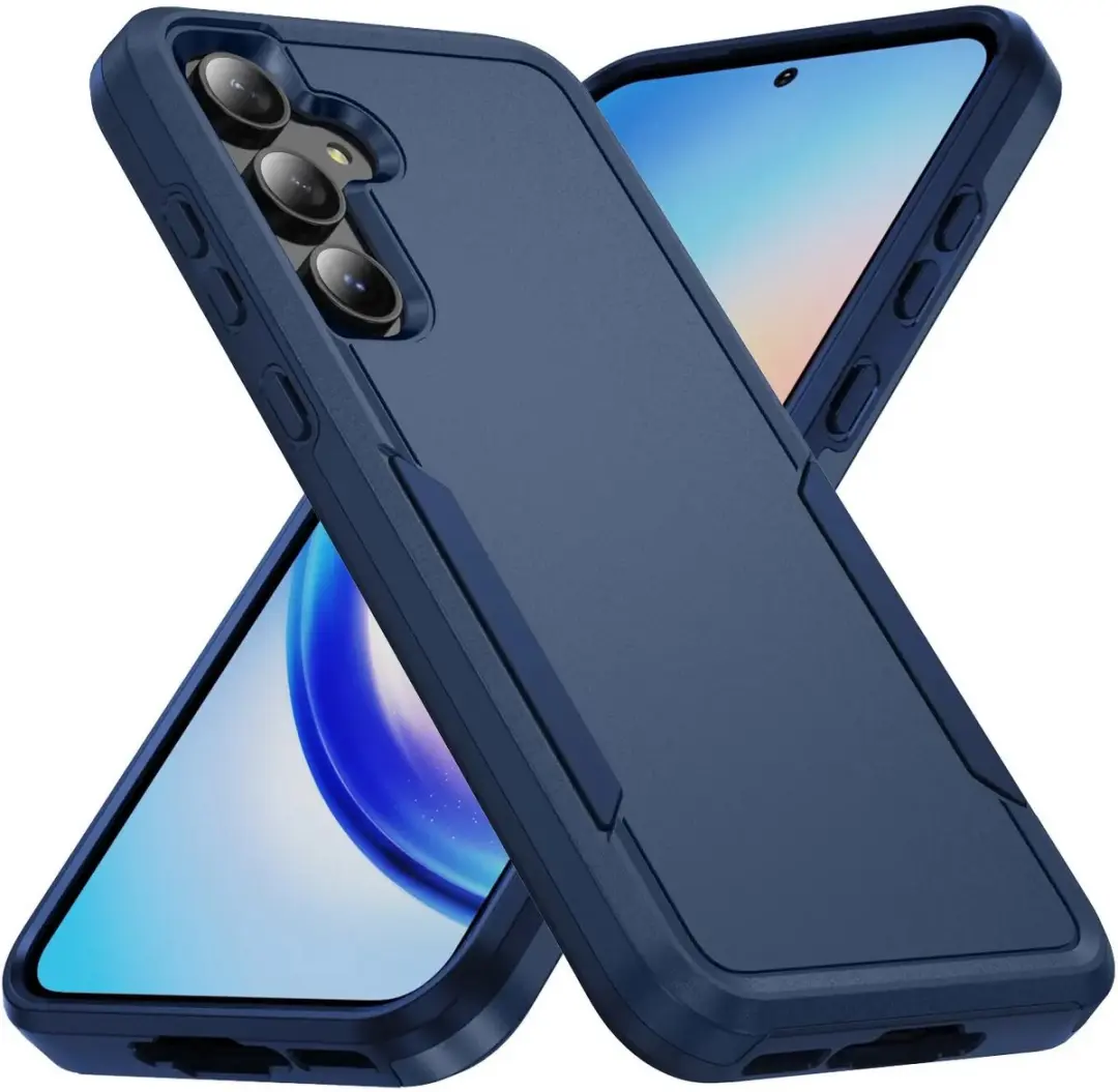 Selected Back Cover Samsung Galaxy A35 Blauw - Schokbestendig