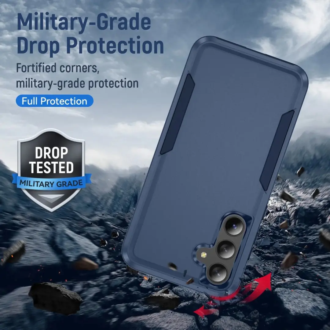 Selected Back Cover Samsung Galaxy A35 Blauw - Schokbestendig