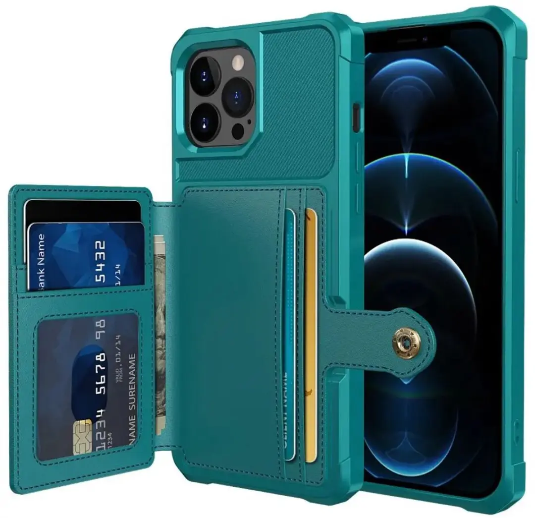 Selected Portemonnee Hoesje iPhone 13 Pro Groen