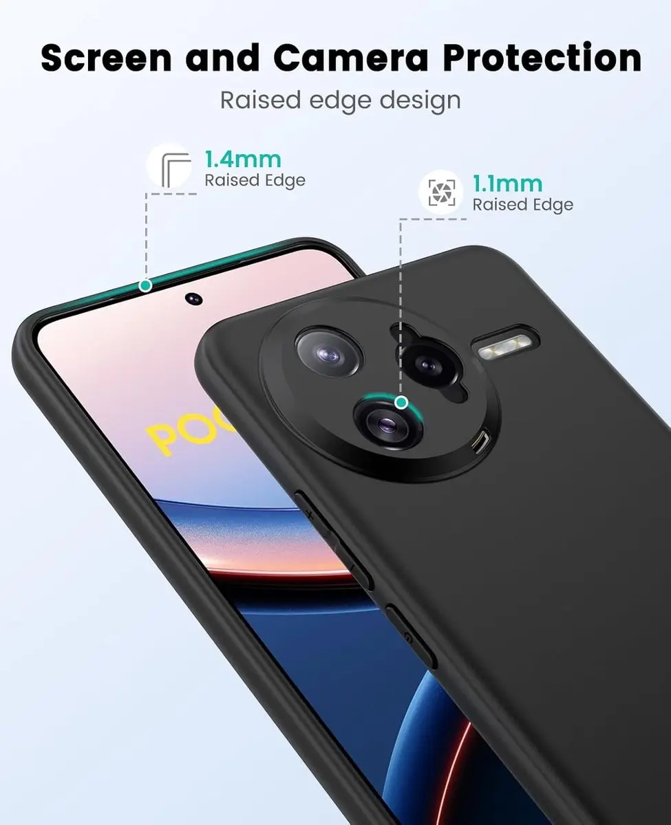 Selected Zwart Dun TPU Hoesje Xiaomi Poco F7 Ultra - afbeelding 6 van 6