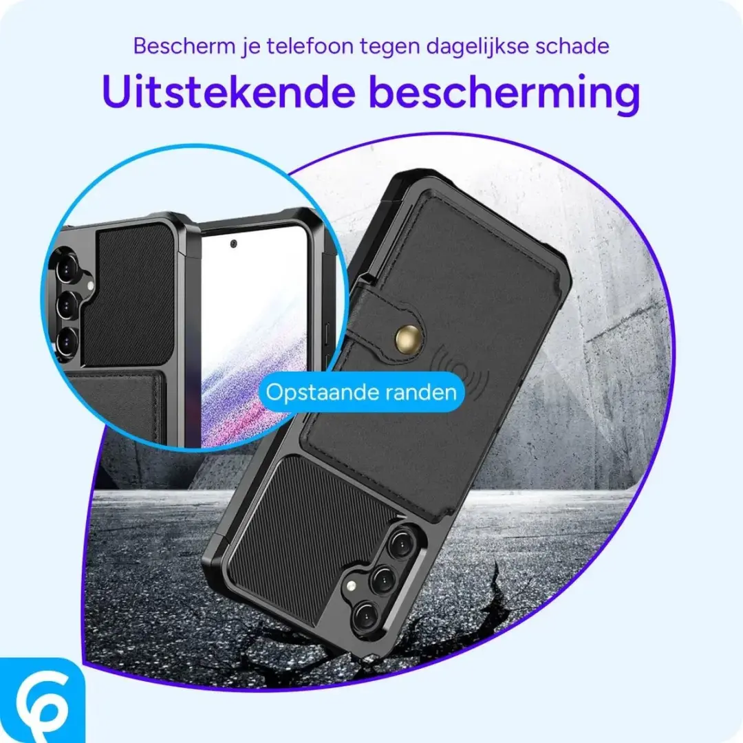 Selected Portemonnee Hoesje Samsung Galaxy A34 - 4 Pasjes - Zwart