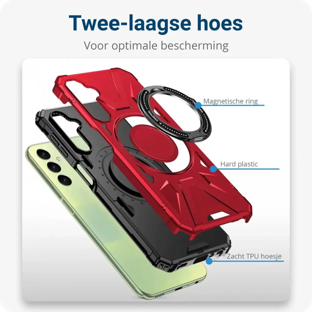 Selected Hoesje Samsung Galaxy A55 MagSafe - Rood