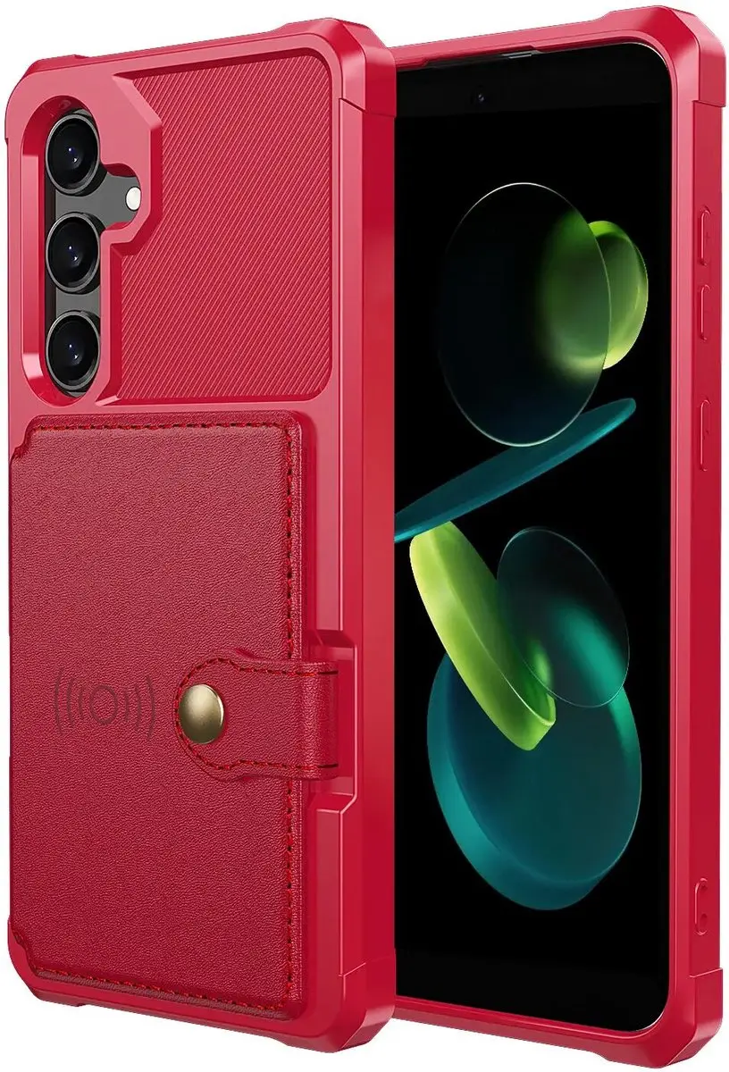 Selected Portemonnee Hoesje Samsung Galaxy A37 - 4 Pasjes - Rood - afbeelding 6 van 6