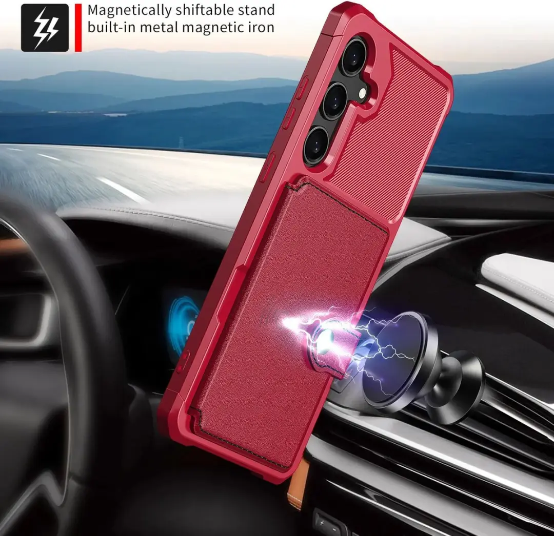 Selected Portemonnee Hoesje Samsung Galaxy A37 - 4 Pasjes - Rood