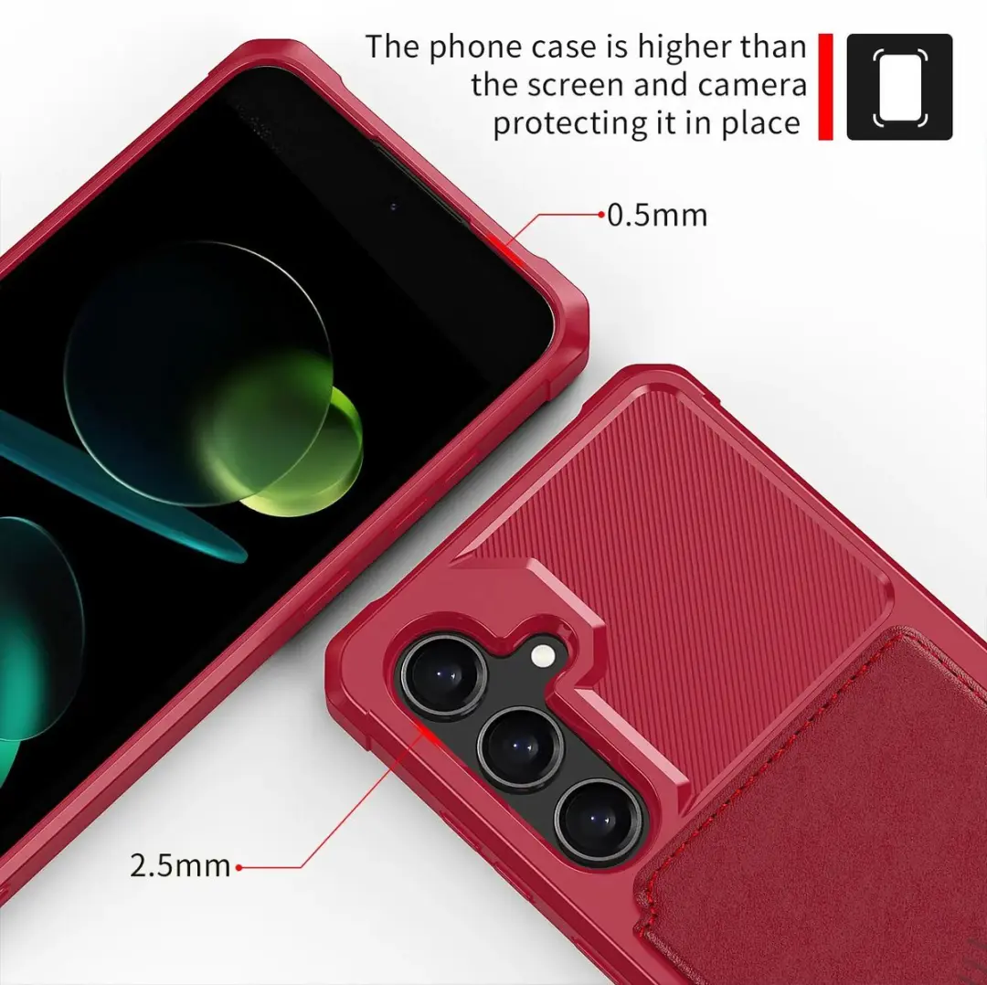 Selected Portemonnee Hoesje Samsung Galaxy A37 - 4 Pasjes - Rood