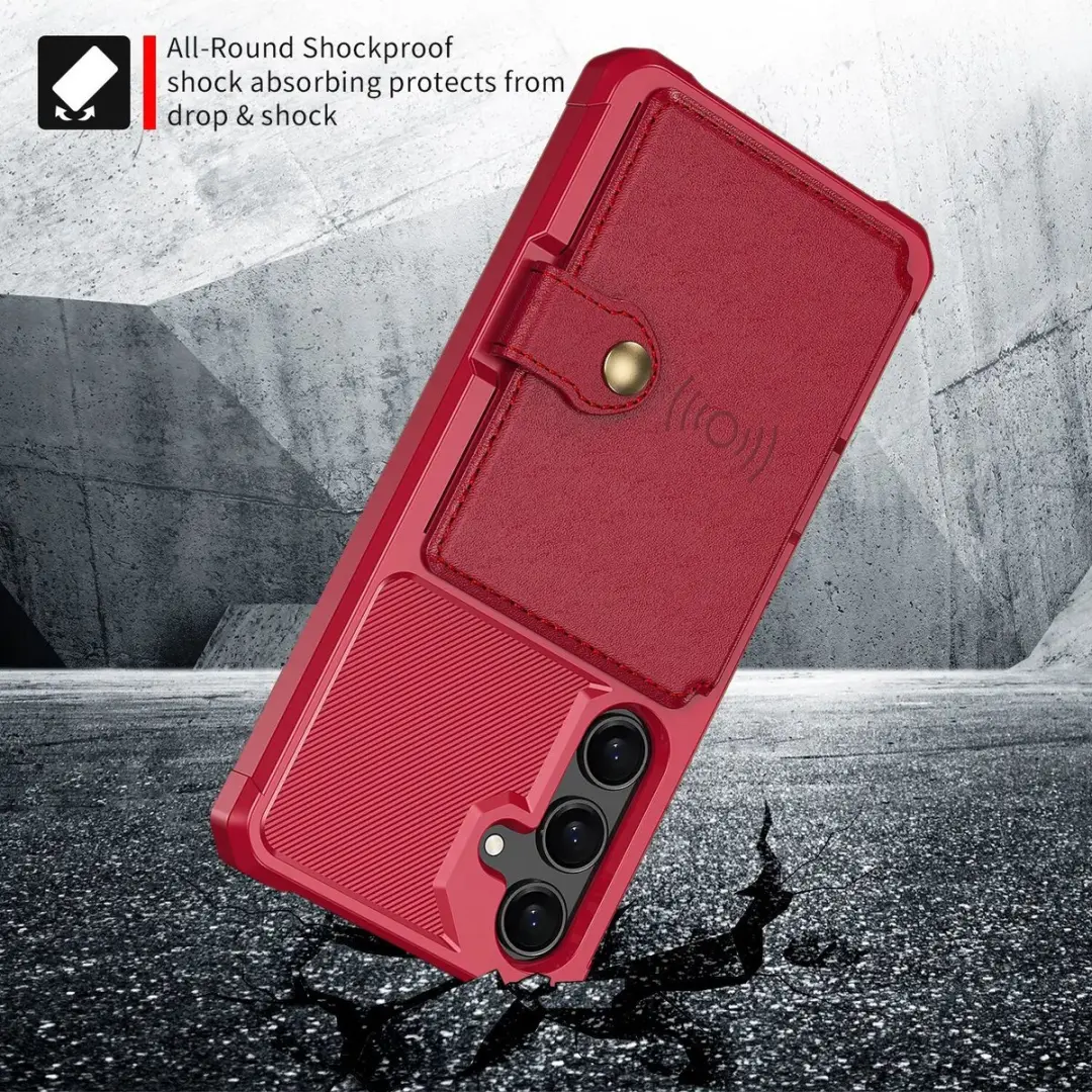 Selected Portemonnee Hoesje Samsung Galaxy A37 - 4 Pasjes - Rood
