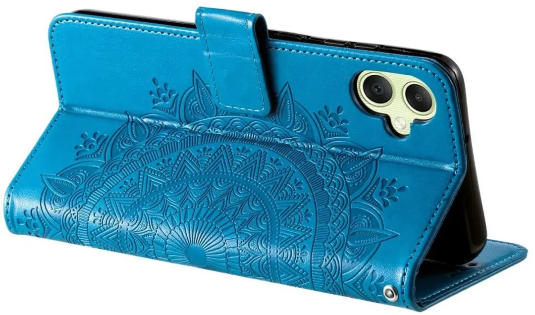 Selected Hoesje Samsung Galaxy A07 Mandala - Blauw - 3 Pasjes