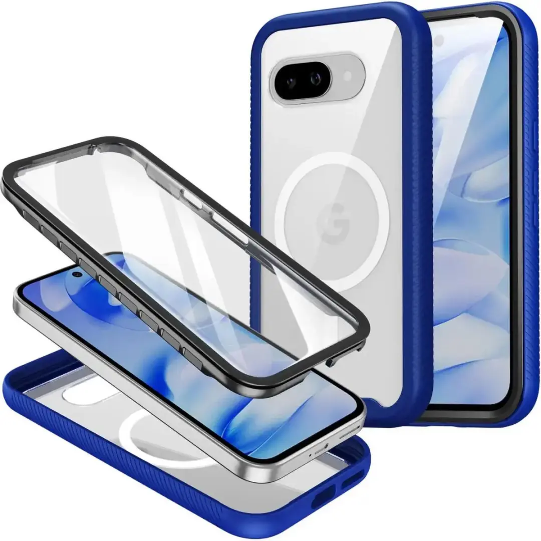 Selected by GSMpunt Google Pixel 10a Hoesje - Transparant Blauw - MagSafe