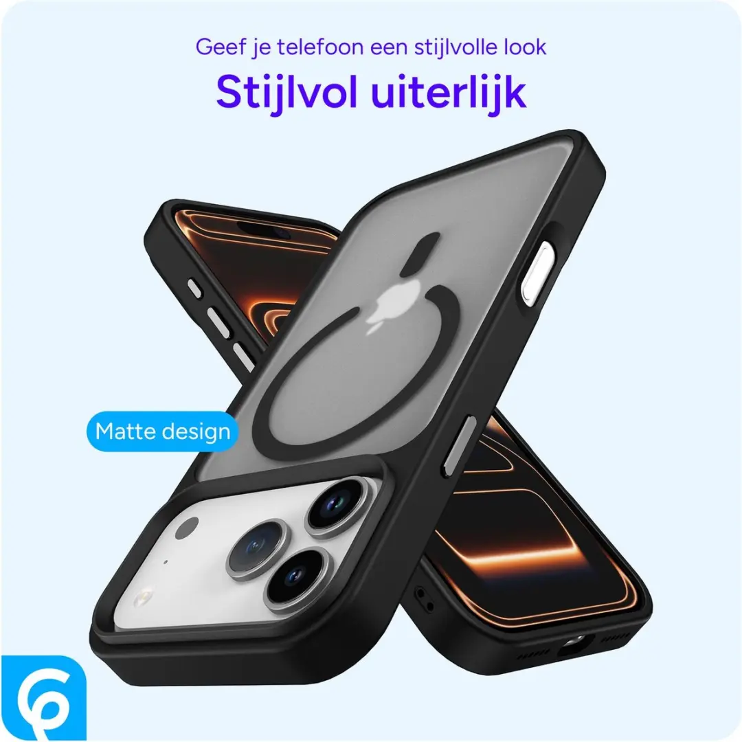 Selected iPhone 17 Pro Hoesje - Matte Zwart - MagSafe